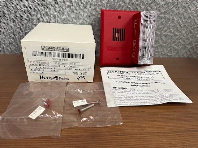 Gentex GX90S-4-110WR horn strobe 904-0259-002; NOS Brand New