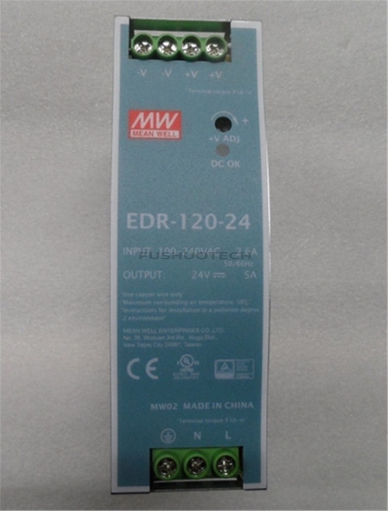 1pc New EDR-120-24 EDR12024 Meanwell Switching Power Supply rx *mz