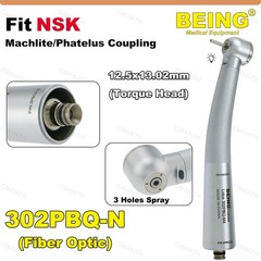 US BEING Dental Fiber Optic Handpiece High Speed Turbine 6 Hole Coupling Fit NSK