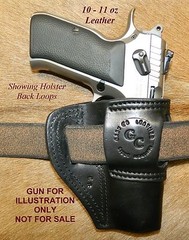 Gary C’s OWB Avenger “XH” LEFT HAND Leather HOLSTER EAA Witness FS Steel w Rail