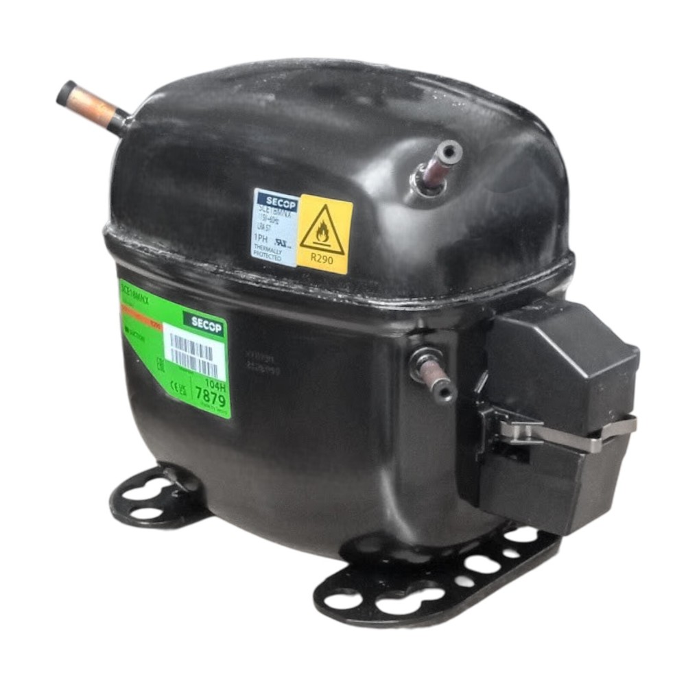 Secop SCE18MNX R290 Refrigeration Compressor 6129 BTU MBP 115V 60 Hz