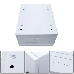 12x10x6″ NEMA 4X Steel Electrical Box, IP56 Waterproof Lockable w/Mounting Plate