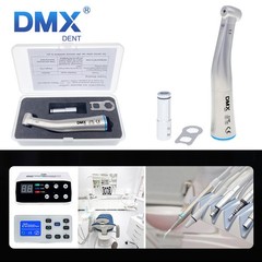 DMXDENT C8F Dental 1:1 Fiber Optic LED Contra Angle Handpiece Low Speed Fit NSK