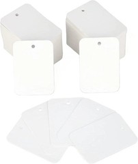 1000PCS White Price Tags Clothing Retail Labels with String Display Tags