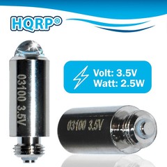 2-Pack HQRP 3.5V Halogen Bulb for Welch Allyn 03100-U 03100-1 20000 20200