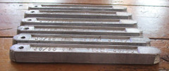 Lot of 6 Lead Bars 40/60 6 Pounds 7″ Long CA Inc Solder Bar