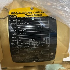 BALDOR ELECTRIC EM31101 W1612223067 – 25HP SUPER-E MOTOR 373-U3S