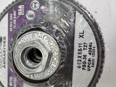 CGW Abrasives Flap Disc Set 4-1/2 x 5/8-11 T27 XL PSG-36 Metal Stainless USA