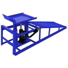 2X Auto Car Truck Service Ramps Lifts Garage Car Lift Hydraulic Ramps 5 Ton Blue