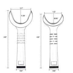 JMU Dental Intraoral Cheek Lip Retractor Mouth Opener T-Shape Clear Autoclavable