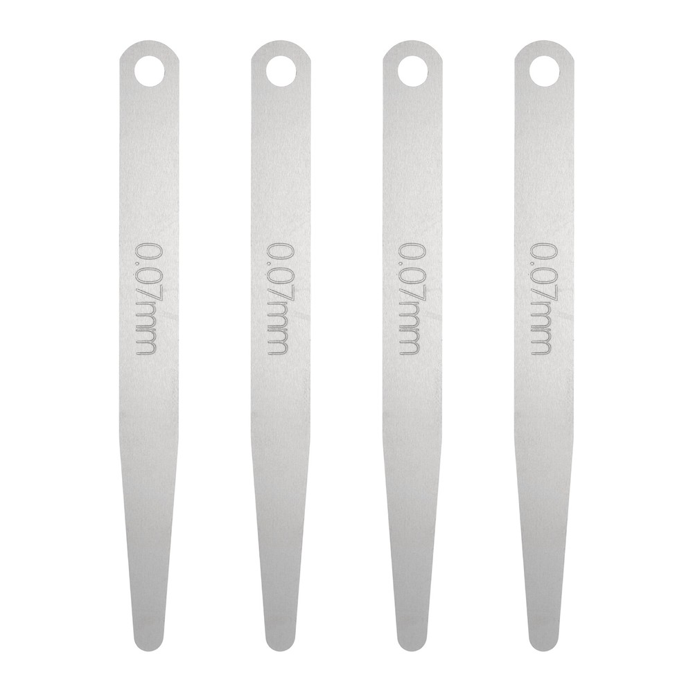 4pcs Metric Thickness Feeler Gauge 0.07mm Single Blade Tapered Feeler Gauge