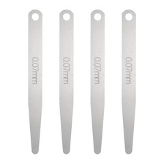 4pcs Metric Thickness Feeler Gauge 0.07mm Single Blade Tapered Feeler Gauge
