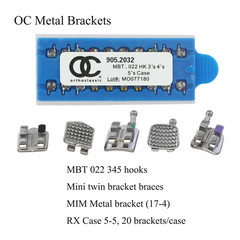 Dental Orthodontic Mini Brackets Metal Braces MIM ROTH MBT 018 022 345 Hooks