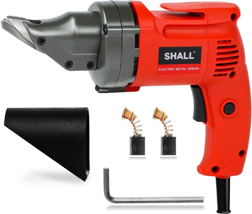 SHALL Electric Metal Cutting Shear, 4.0-Amp Corded Sheet Metal Cutter, Variab…