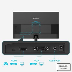 KOORUI 24-inch Computer Monitor Full HD 1920 x 1080p 100Hz VA Display 3000:1 …