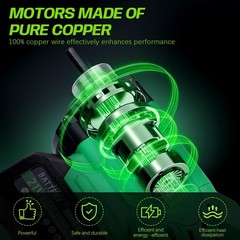 850W Cordless Concrete Vibrator With Battery with 5ft Φ35mm Shaft Rod 6000 RPM