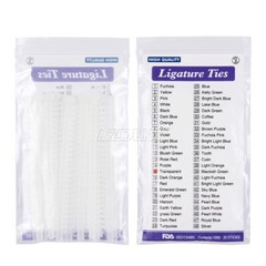 1000Pcs Dental Ortho Elastic Ligature Ties Rubber Bands 23Colours for Brackets