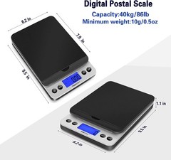 86LB Digital Shipping Postal Scale 0.1oz LCD Package Mailing Scale AC Adapter