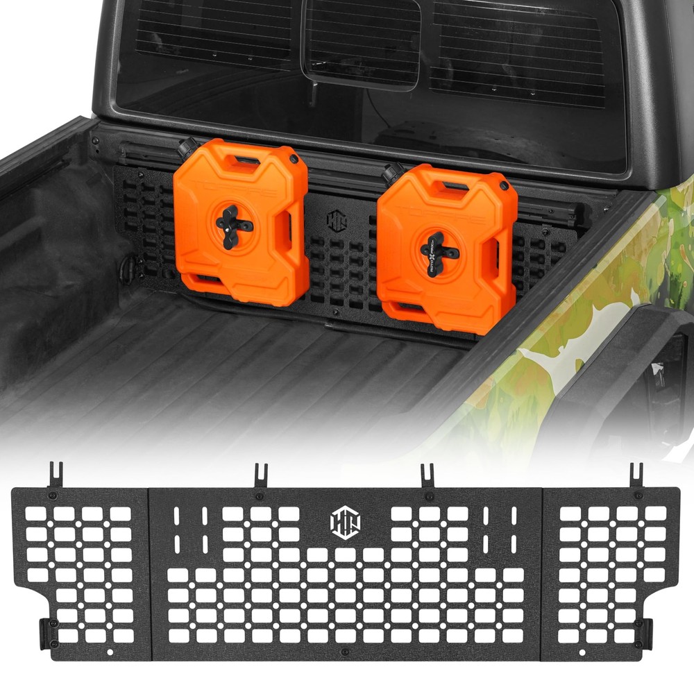 2020-2026 Jeep Gladiator JT Truck Bed Molle Panel Rack Steel No Drill Bolt On