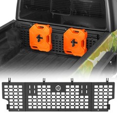 2020-2026 Jeep Gladiator JT Truck Bed Molle Panel Rack Steel No Drill Bolt On