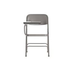 Flash Furniture Ralph Premium Steel Folding Chair with Right Handed Tablet Arm