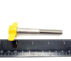 3/8″ Thumb Screw T Bolts Yellow Butterfly Tee Wing Knob Stainless Steel 3/8-16