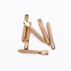 Assorted Dental Conical Screw Posts Kits Refills 24K Gold Plated 120Pcs/Box