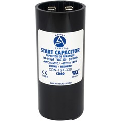 Appli Parts motor start capacitor 124-149 Mfd (microfarads) uF 330 VAC universal