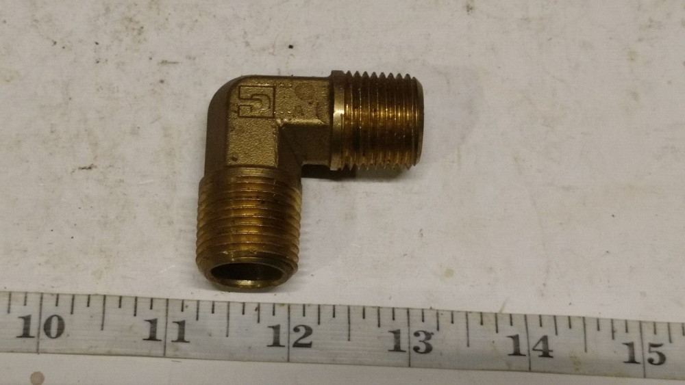 Parker 90° Male ELBOW 1/2″ MNPT X 1/2″ MNPT Brass Pipe Fittings 1204P-8