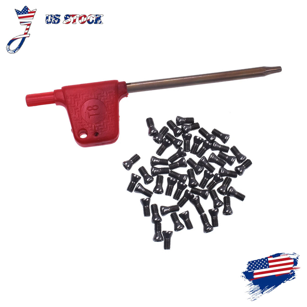 50pcs M2.5 x 6mm Insert Torx Screw for Carbide Inserts Lathe Tool & Screwdriver