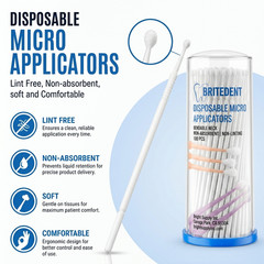 400 Dental Micro Applicators Brushes Disposable Bendable Fine Regular Superfine