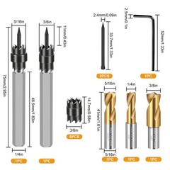 13x Spot Weld Cutter Set Double Sided HSS Drill Bits Remover for Metal Auto Body