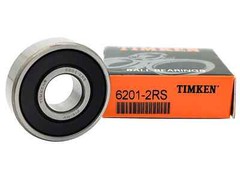 2 PACK TIMKEN 6201-2RS 15X35X11MM Double Rubber Seal Ball Bearings 6201RS