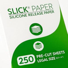 Slick Paper Silicone Release Paper – Legal Size 8.5×14 Fits in Printer