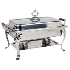 8QT CLASSIC Chafer Rectangular Chafing Dish Catering Buffet Food Tray + Rebate
