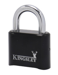 LOT OF 5 Resettable Kingsley Combo Lock (Combination Padlock) Hardened Steel