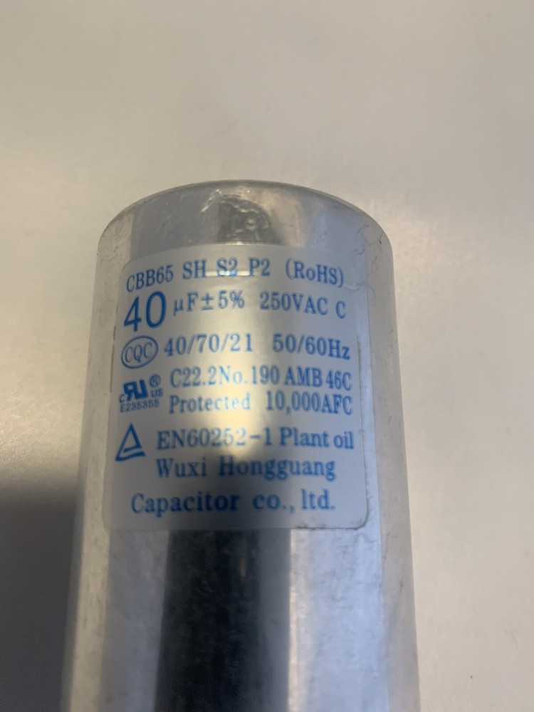 DEHUMIDIFIER / AC CAPACITOR CBB65 250 VAC (40 uF)