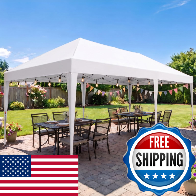 Havzeno 10X20 Ft Pop Up Canopy Without Sidewall Commercial Waterproof Canopy