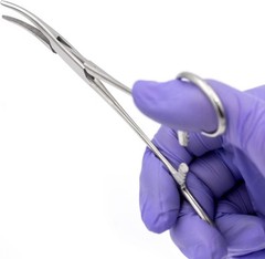 Curved Locking Tweezers Clamp 5.5″ – Surgical Precision for Home & Medical Use