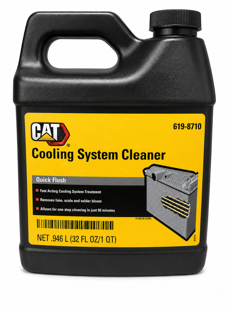 CAT 619-8710 Cooling System Cleaner Quick Flush 1 Quart Genuine Caterpillar OEM