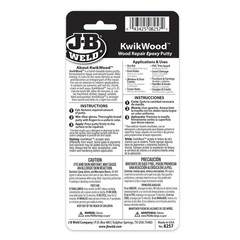 J-B Weld Tan KwikWood Wood Repair Epoxy Putty, 1 oz. Stick