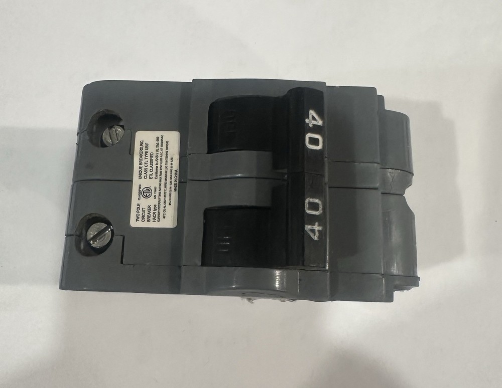 FPE 40 Amp 2 Pole Stab-Lok Federal Pacific Breaker Thick – Snap In – NA240