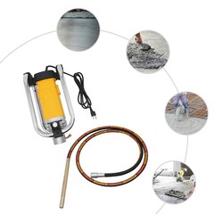 Electric Concrete Vibrator 2000W 13ft Poker Vibrating for Remove Air Bubbles 4m