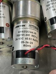 QTY 1 PITTMAN GEAR MOTOR 24 VOLTS 60.5:1 RATIO 3/16” SHAFT WITH FLAT VERY CLEAN