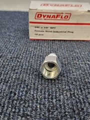 (QTY 10) DynaFlo 430026 Fastenal 3/8″ x 3/8″ NPT Female Steel Industrial Plug