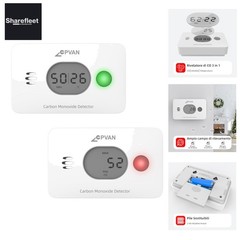 3 in 1 Carbon Monoxide Detector, 10 Year CO Alarm with Replaceable Battery…