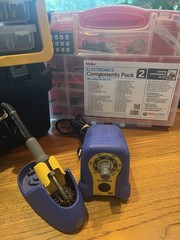 Lot:HAKKO FX-888 120V, Electronic SparkFun, 100s Of Items LOOK See Photos