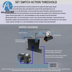 PC Flameproof Adjustable AC Current Sensing Switch Self-Powered Sensing Switch
