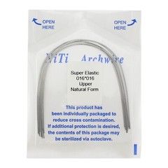 100PCS Dental Orthodontic Niti Arch Wire Natural Form Elastic Round Rectangular