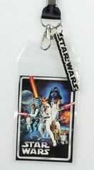 Star Wars ID Lanyard with Clear Badge Holder And Rubber Logo
